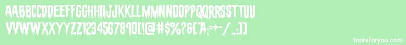 evafangoriaexpand Font – White Fonts on Green Background