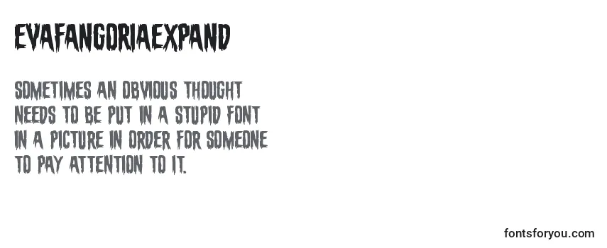 Review of the Evafangoriaexpand Font