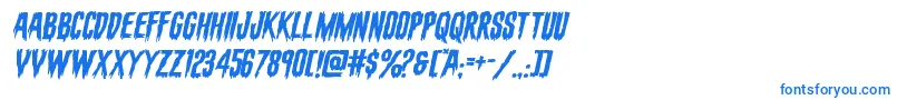 フォントevafangoriaexpandital – 青いフォント