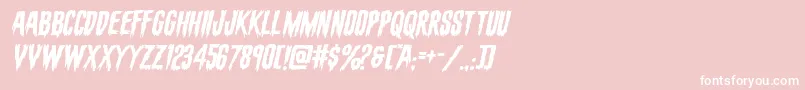 evafangoriaexpandital Font – White Fonts on Pink Background