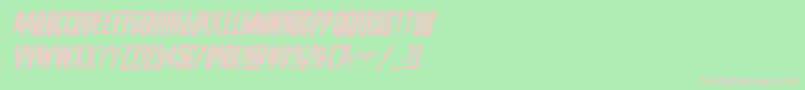 evafangoriaital Font – Pink Fonts on Green Background