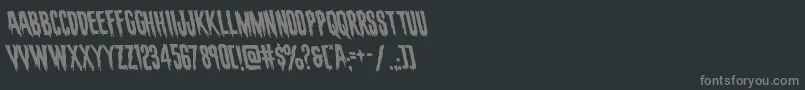 evafangorialeft Font – Gray Fonts on Black Background