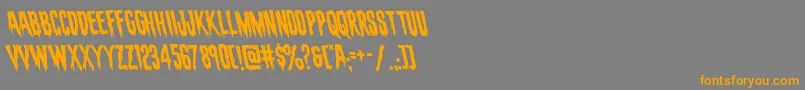 evafangorialeft Font – Orange Fonts on Gray Background