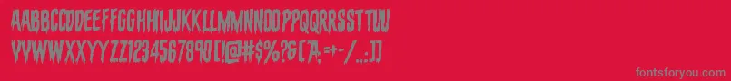 evafangoriarotal Font – Gray Fonts on Red Background