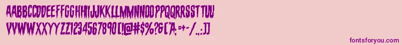 evafangoriarotal Font – Purple Fonts on Pink Background