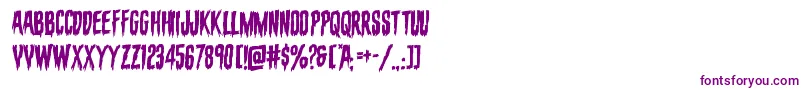 evafangoriarotal-Schriftart – Violette Schriften auf weißem Hintergrund