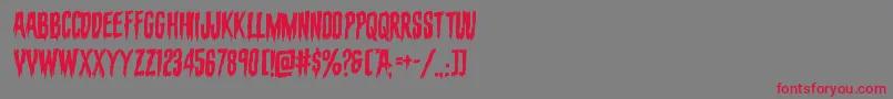evafangoriarotal Font – Red Fonts on Gray Background
