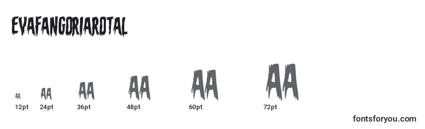 Evafangoriarotal Font Sizes