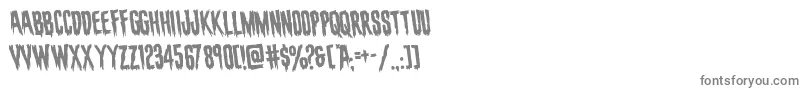 フォントevafangoriarotate – 白い背景に灰色の文字