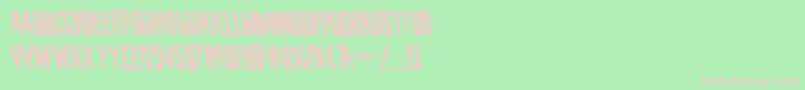 evafangoriarotate Font – Pink Fonts on Green Background