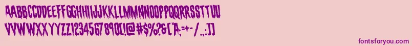 evafangoriarotate Font – Purple Fonts on Pink Background
