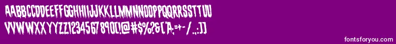 フォントevafangoriarotate – 紫の背景に白い文字