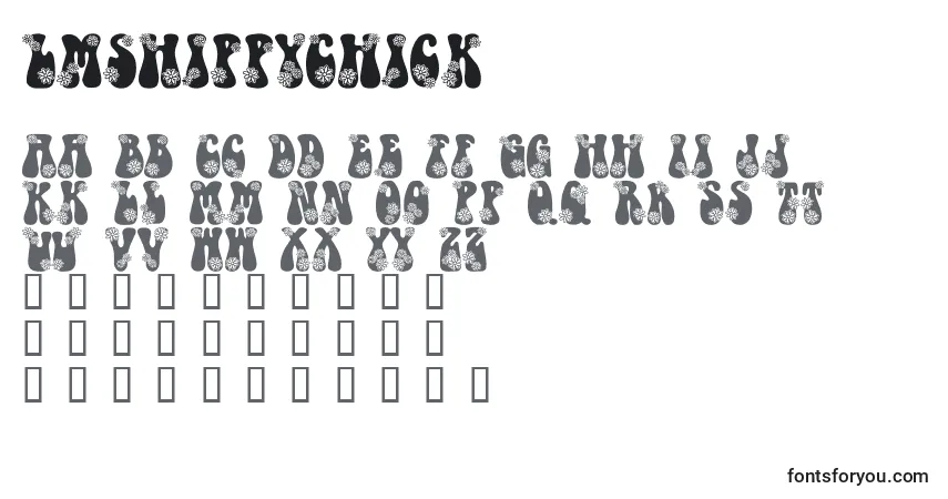 A fonte LmsHippyChick – alfabeto, números, caracteres especiais