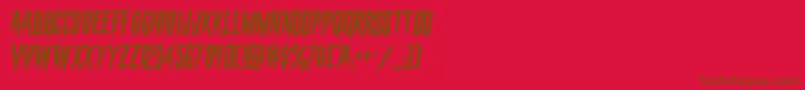 Подробнее о шрифте evafangoriarotate2 Шрифт evafangoriarotate2 – коричневые шрифты на красном фоне