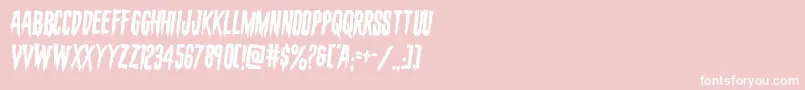 フォントevafangoriarotate2 – ピンクの背景に白い文字