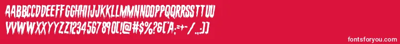 evafangoriarotate2 Font – White Fonts on Red Background