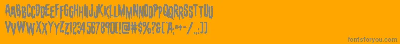 evafangoriastag Font – Gray Fonts on Orange Background