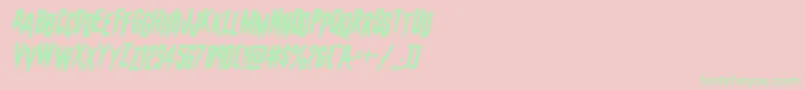 evafangoriastagital Font – Green Fonts on Pink Background