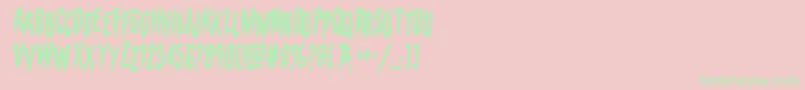 evafangoriastagrotal Font – Green Fonts on Pink Background