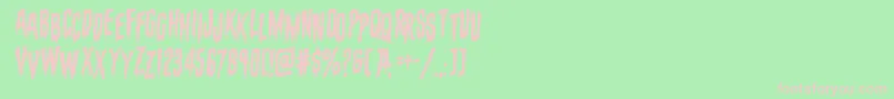 evafangoriastagrotal Font – Pink Fonts on Green Background