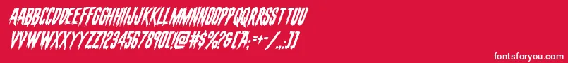 evafangoriasuperital Font – White Fonts on Red Background