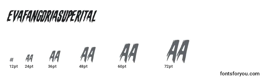 Evafangoriasuperital Font Sizes