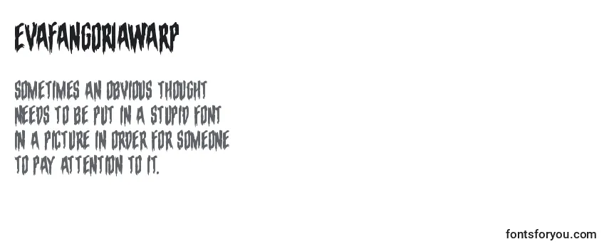 Schriftart Evafangoriawarp