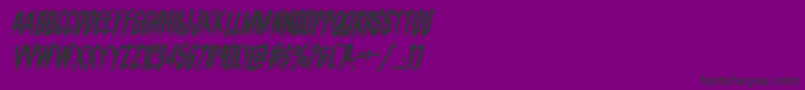 evafangoriawarpital Font – Black Fonts on Purple Background