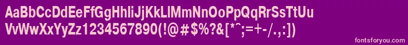HelvdlBold70b Font – Pink Fonts on Purple Background