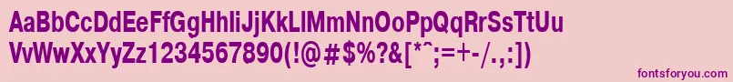 HelvdlBold70b Font – Purple Fonts on Pink Background