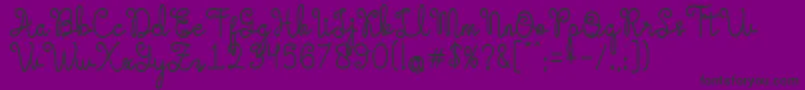 Evangetta Bold Font – Black Fonts on Purple Background