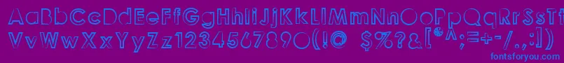 GoonberryLight2 Font – Blue Fonts on Purple Background