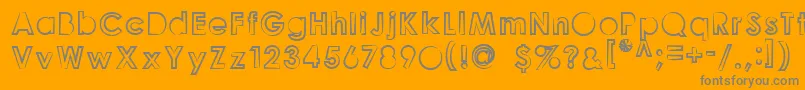 GoonberryLight2 Font – Gray Fonts on Orange Background