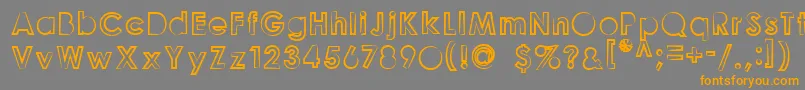 GoonberryLight2 Font – Orange Fonts on Gray Background