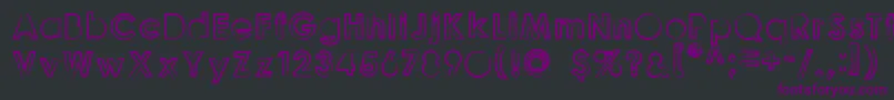 GoonberryLight2 Font – Purple Fonts on Black Background