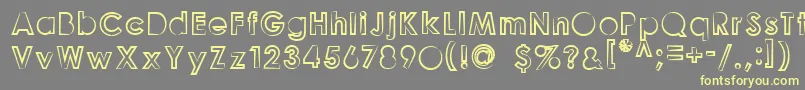 GoonberryLight2 Font – Yellow Fonts on Gray Background