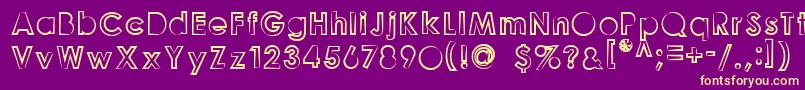 Więcej informacji o czcionce GoonberryLight2 Czcionka GoonberryLight2 – żółte czcionki na fioletowym tle