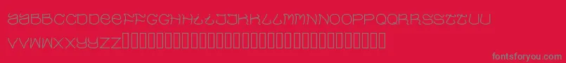 Evaow-Schriftart – Graue Schriften auf rotem Hintergrund