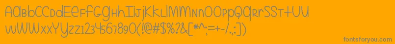 Even More Mixed Up   Font – Gray Fonts on Orange Background