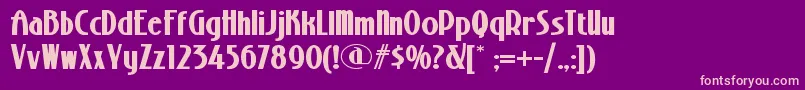 Stonyislandnf ffy Font – Pink Fonts on Purple Background