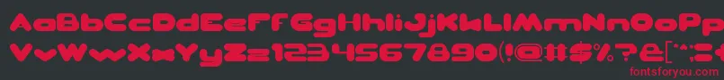 EVERGREEN Font – Red Fonts on Black Background