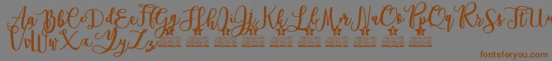 Everlast Personal Use Font – Brown Fonts on Gray Background