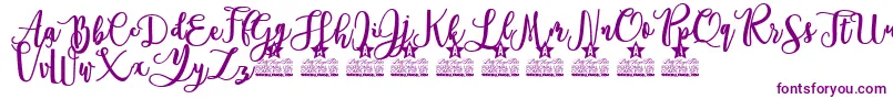 Everlast Personal Use Font – Purple Fonts on White Background