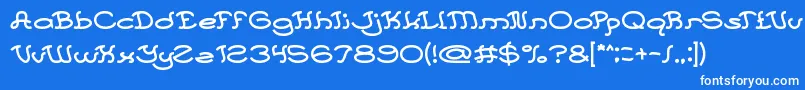 フォントEvery Day – 青い背景に白い文字