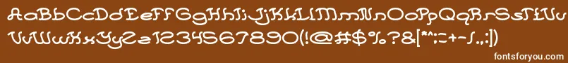 フォントEvery Day – 茶色の背景に白い文字