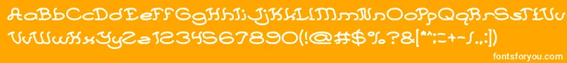 フォントEvery Day – オレンジの背景に白い文字