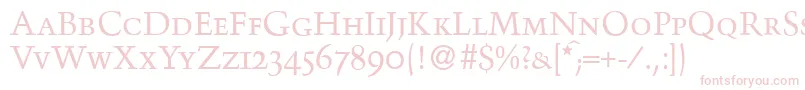 Fonte TroubadoursmcRegular – fontes cor-de-rosa