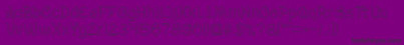 Everybody Hollow Font – Black Fonts on Purple Background