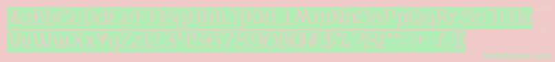 Everybody Inverse Font – Green Fonts on Pink Background