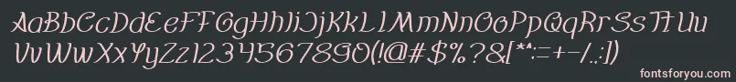 More about Everybody italic Font Everybody italic Font – Pink Fonts on Black Background